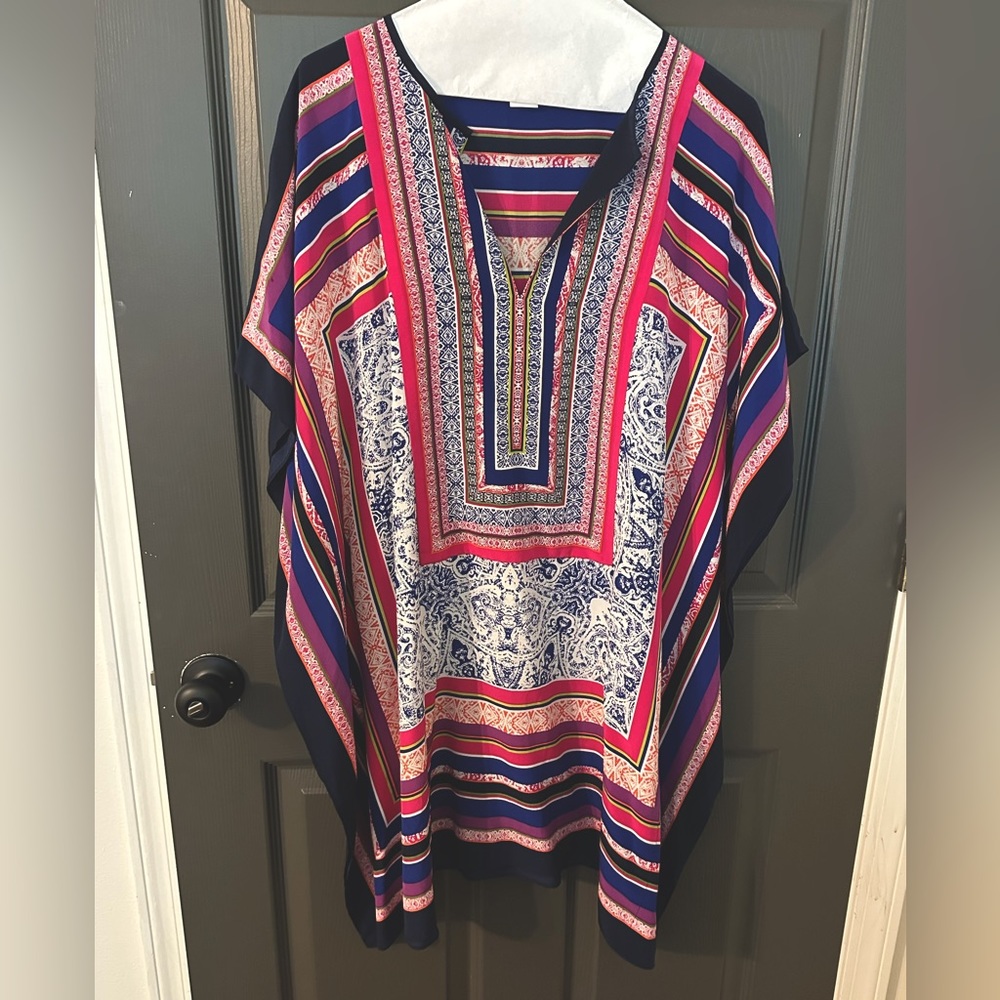 Trina Turk 100% Silk Caftan or Coverup